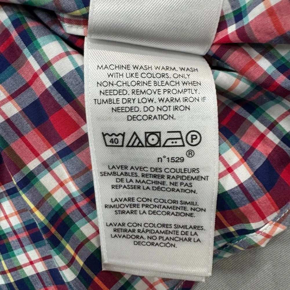 NWT Polo Ralph Lauren Mens 4XLT Plaid Button Down Shirt Red Cotton‎ Stretch $110